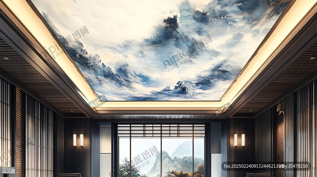 山水軟膜天花