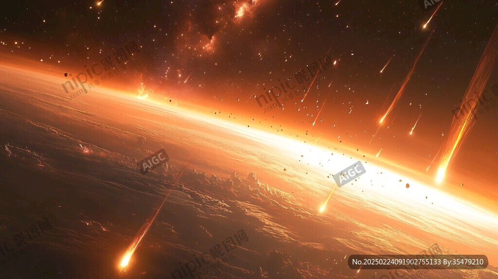 唯美銀河宇宙流星