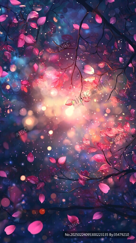 唯美夢幻梅花林