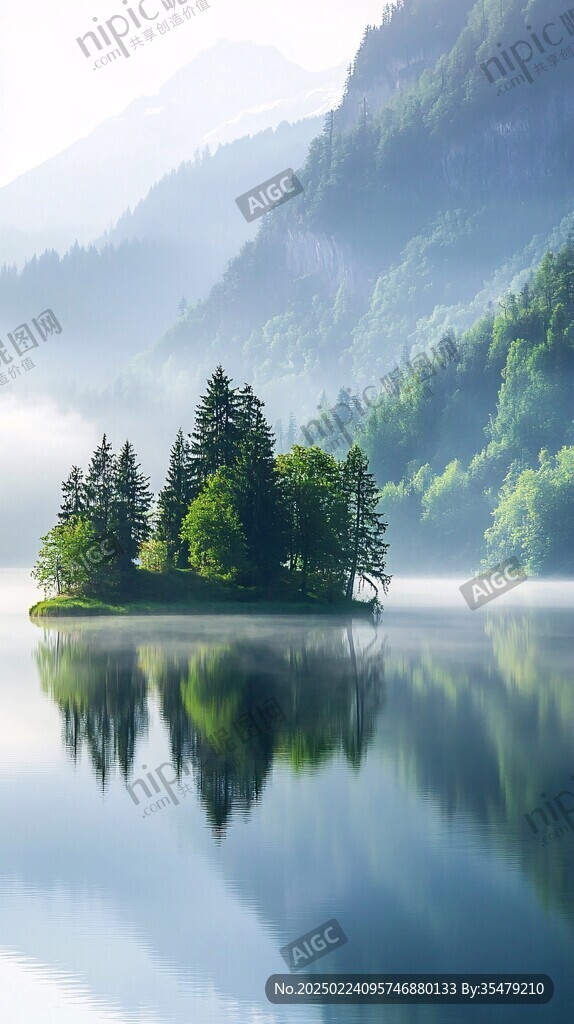 奇墅湖晨霧