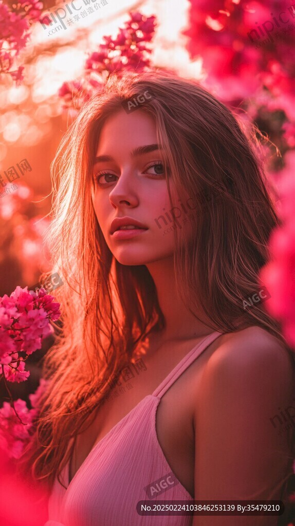 唯美花間美人