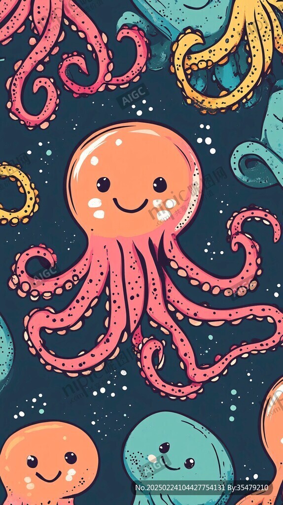 簡約個性小章魚