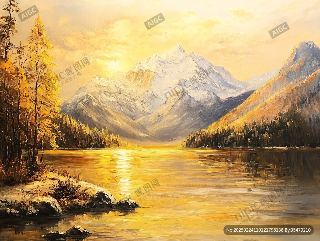 高清風景油畫