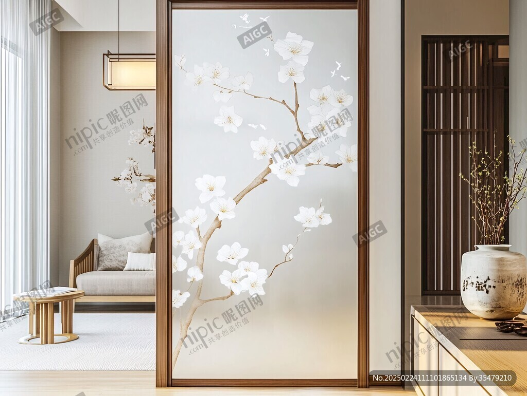 新中式桃花