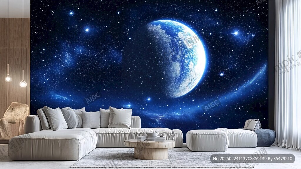 星球室內背景墻
