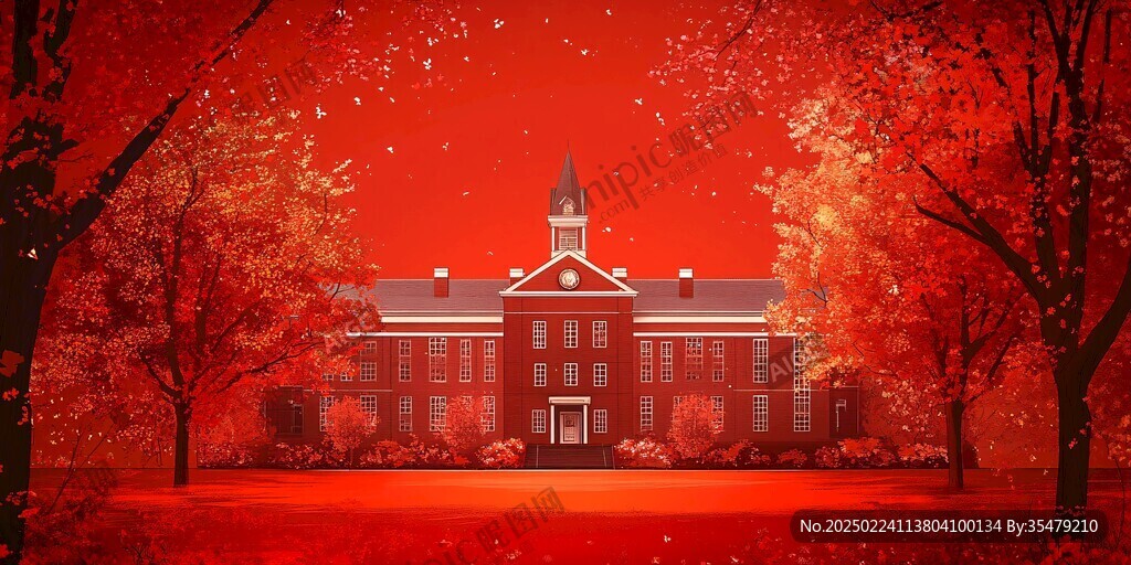 普林斯頓大學(xué)插畫背景