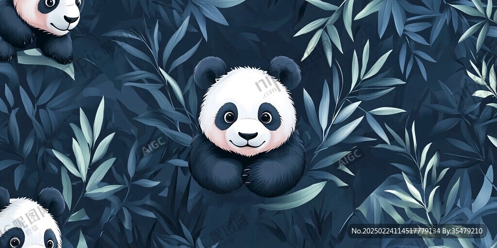 熊貓包裝插畫(huà)