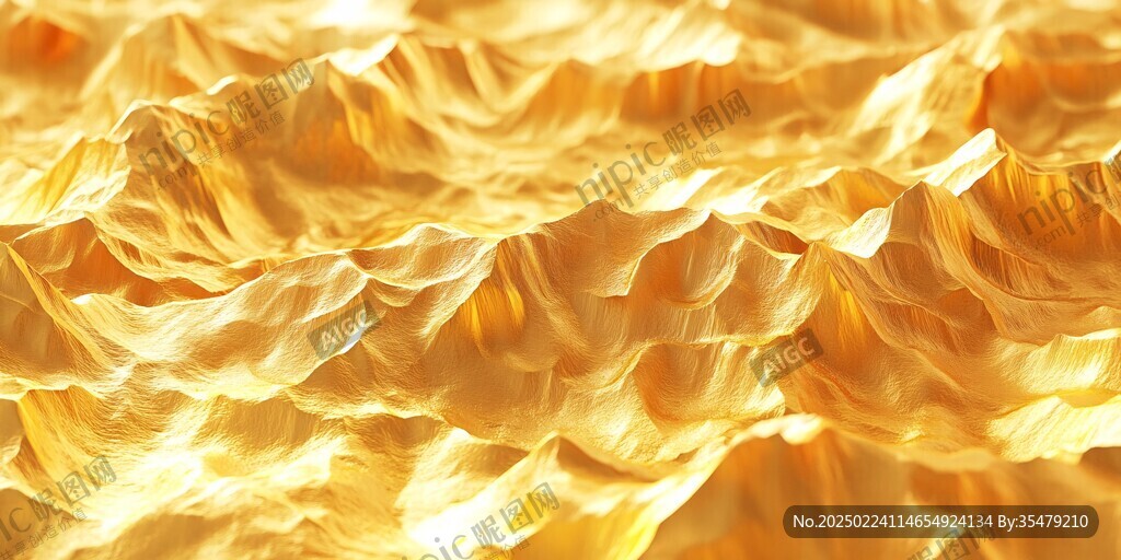 金色山脈3d立體山脈