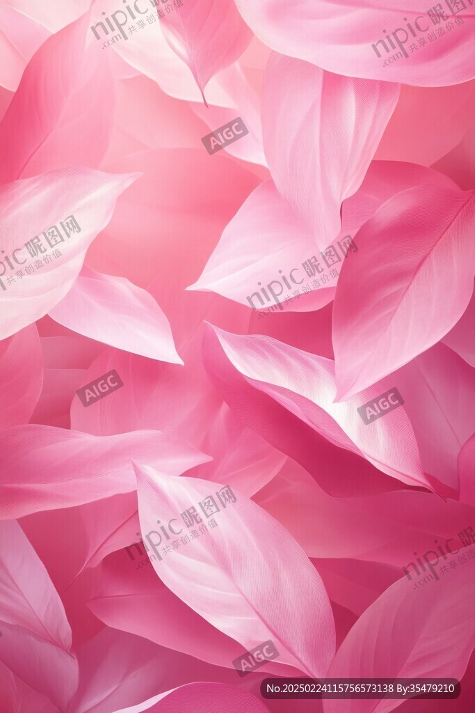 粉色花瓣粉色漸變