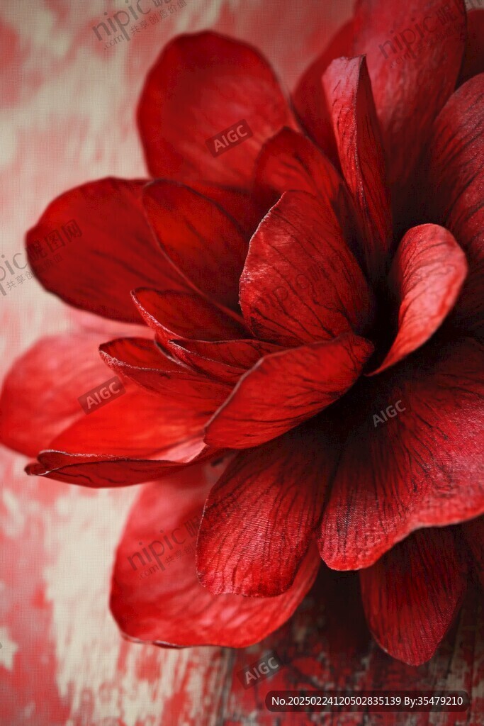 紅色鮮花花瓣