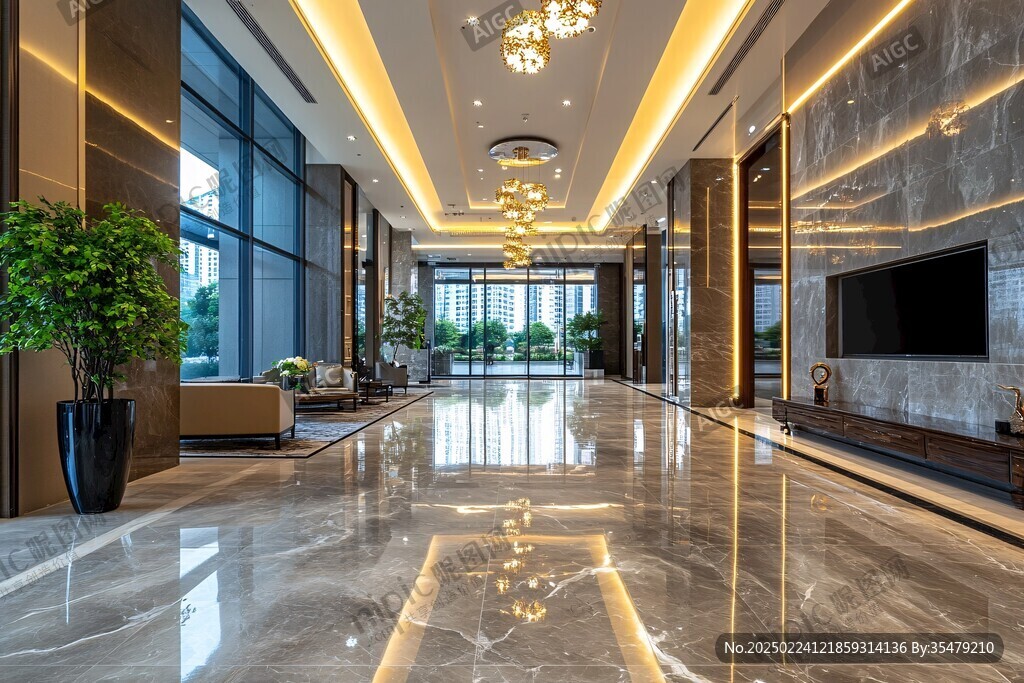 酒店賓館建筑內(nèi)景