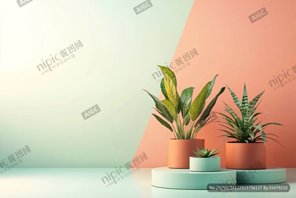 花盆背景圖