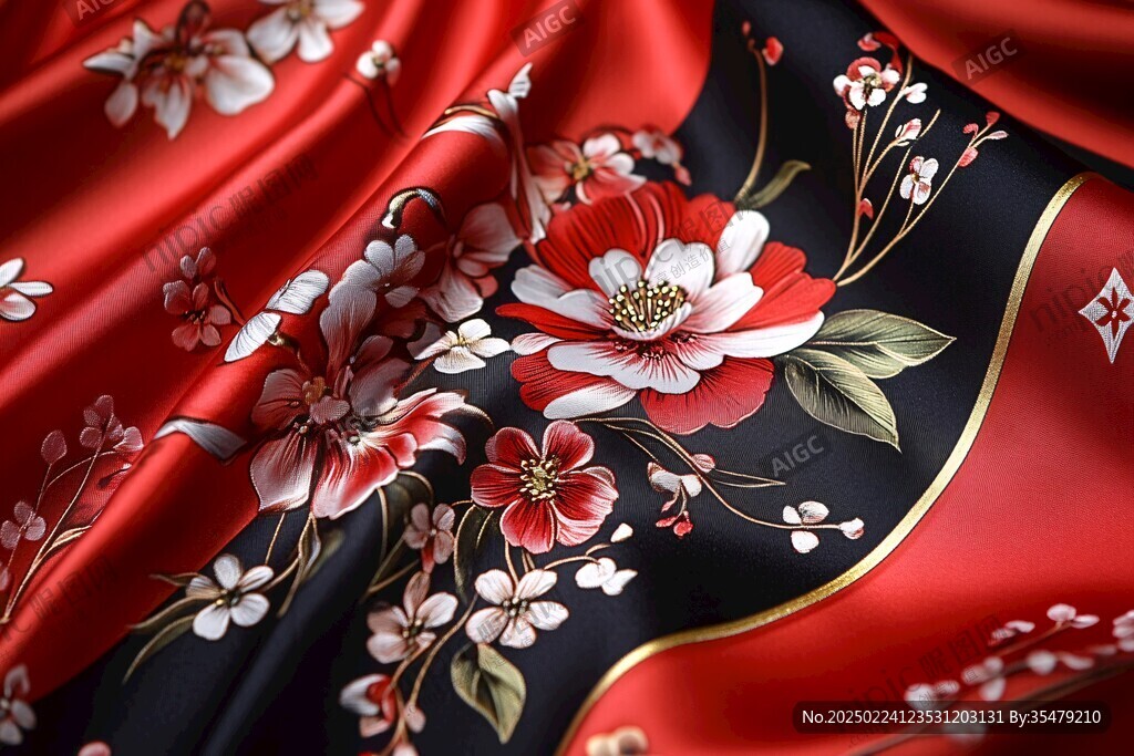 漢服刺繡綢緞