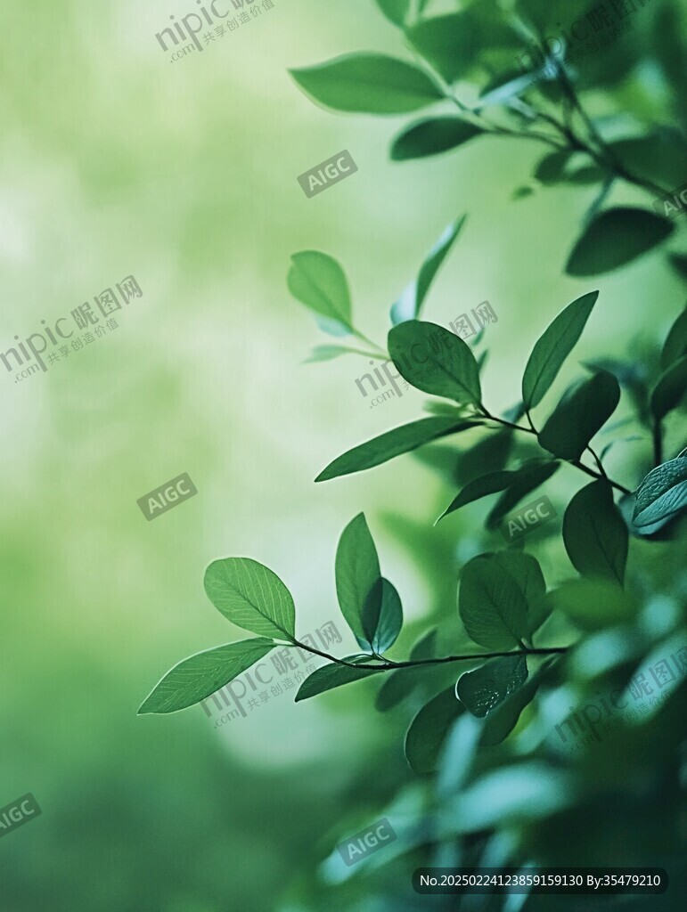 高清唯美綠葉