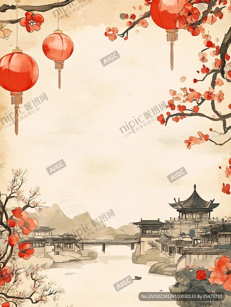 古典古風復古江南水墨