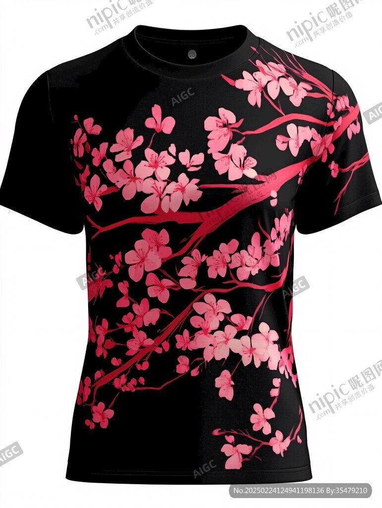 t恤圖案服飾圖案梅花