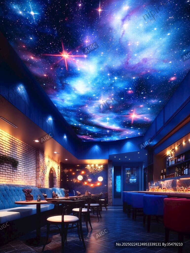酒吧天頂畫