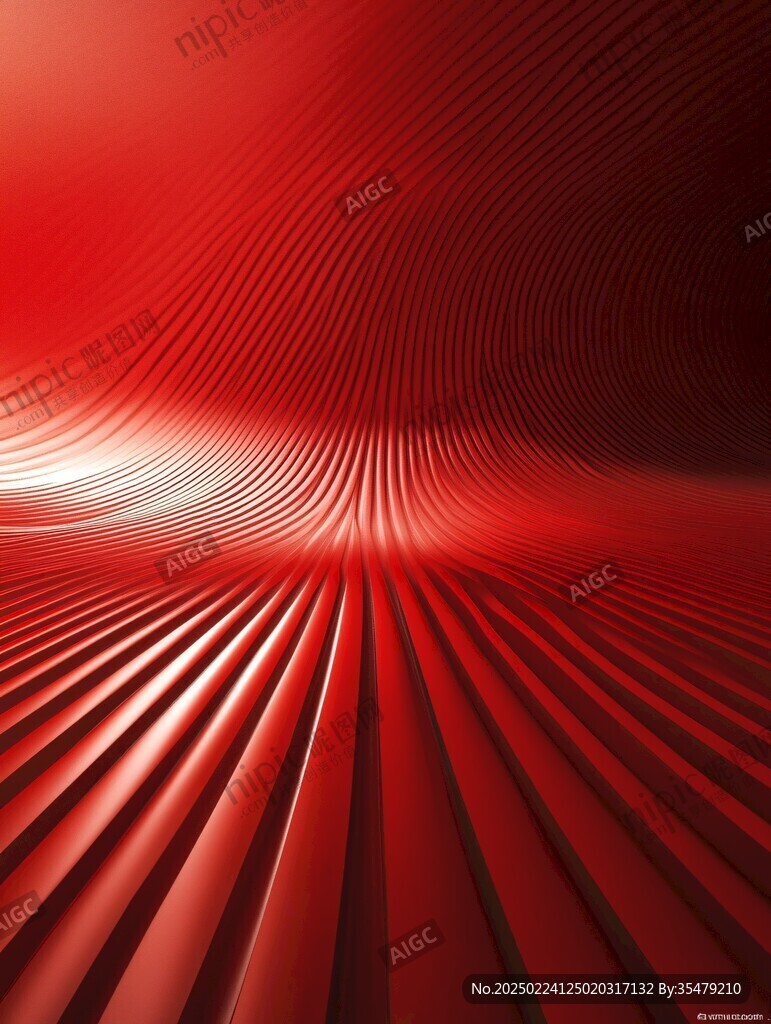科技紅色放射背景
