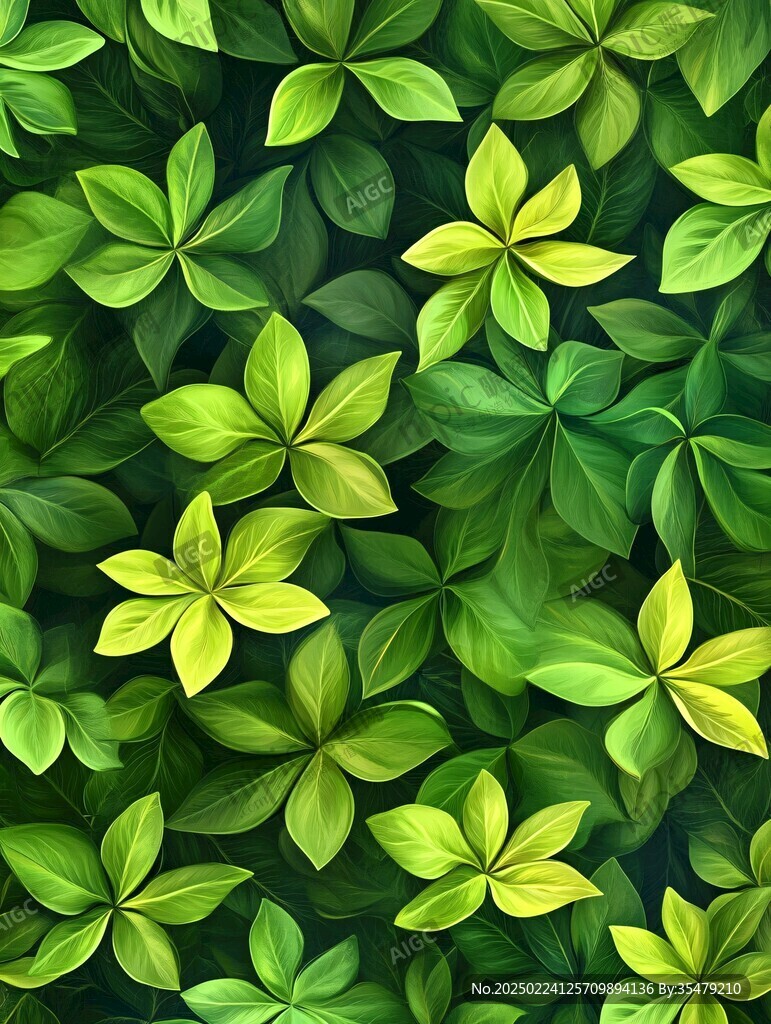 高清綠葉背景圖片