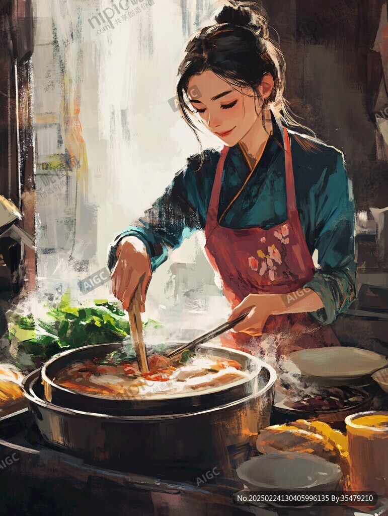 烙面插畫