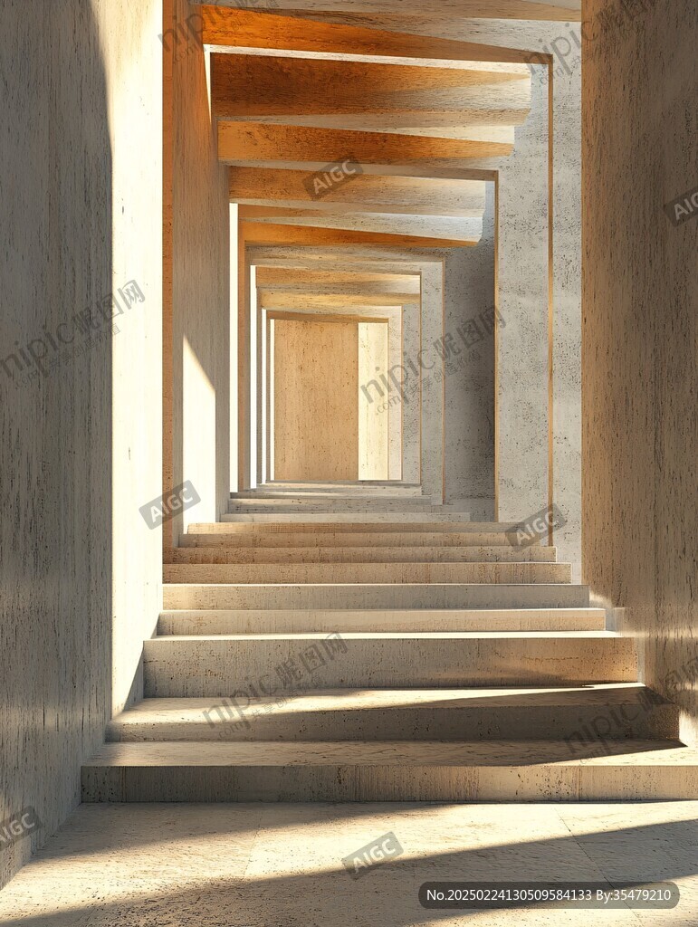 抽象水泥建筑