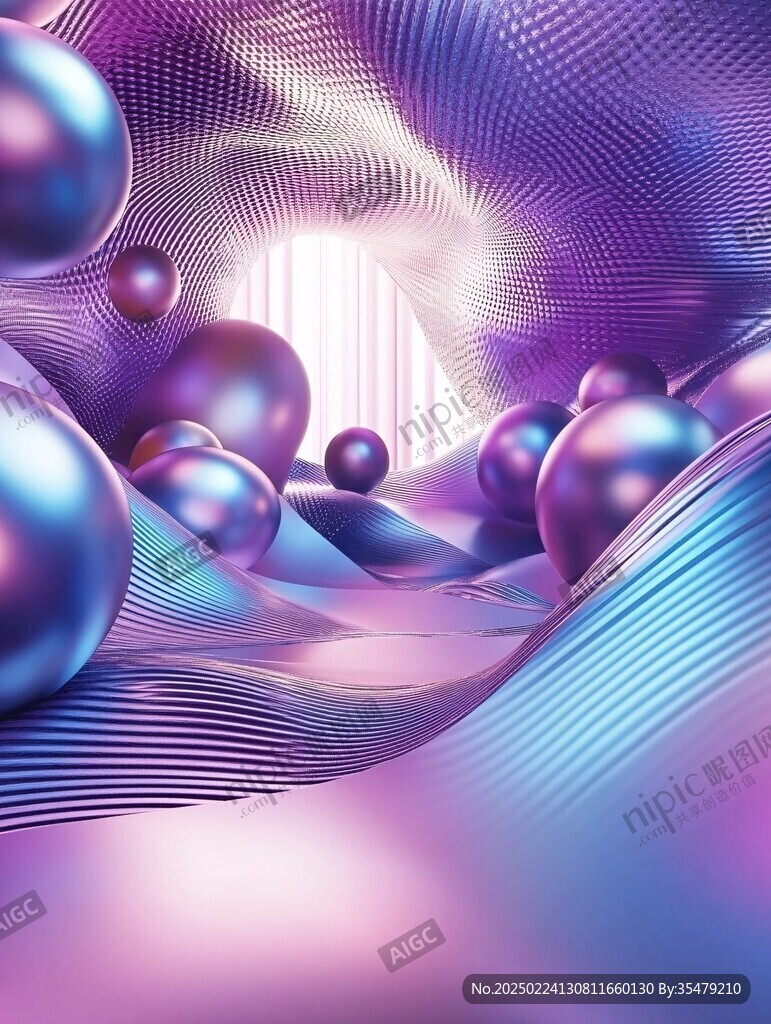 立體感酷炫漸變背景