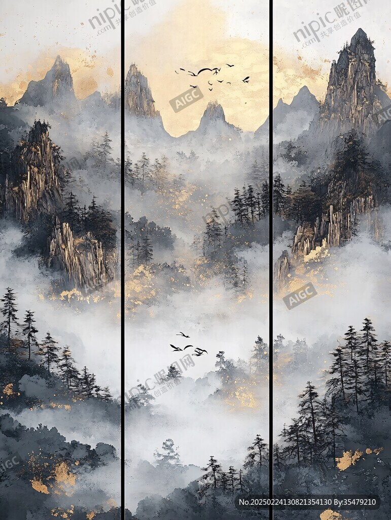 大氣山河屏風(fēng)