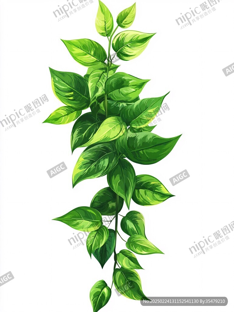 手繪綠蘿藤條