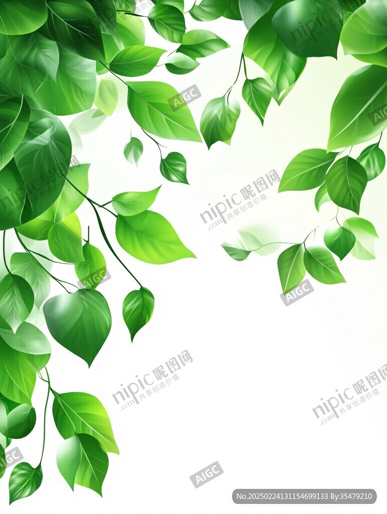 綠樹葉邊框材質(zhì)