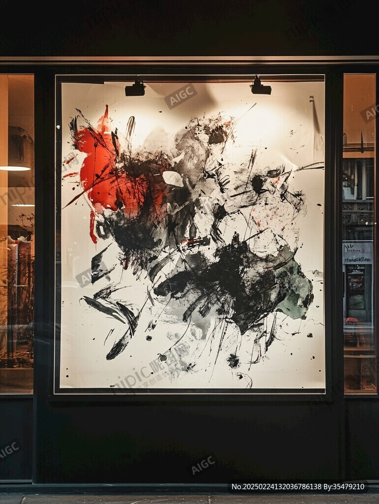 品牌櫥窗設(shè)計(jì)裝飾畫(huà)