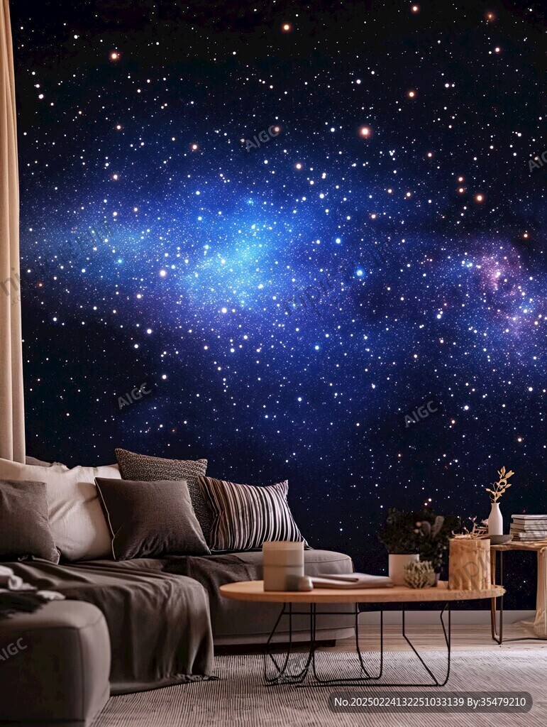 宇宙銀河系背景墻