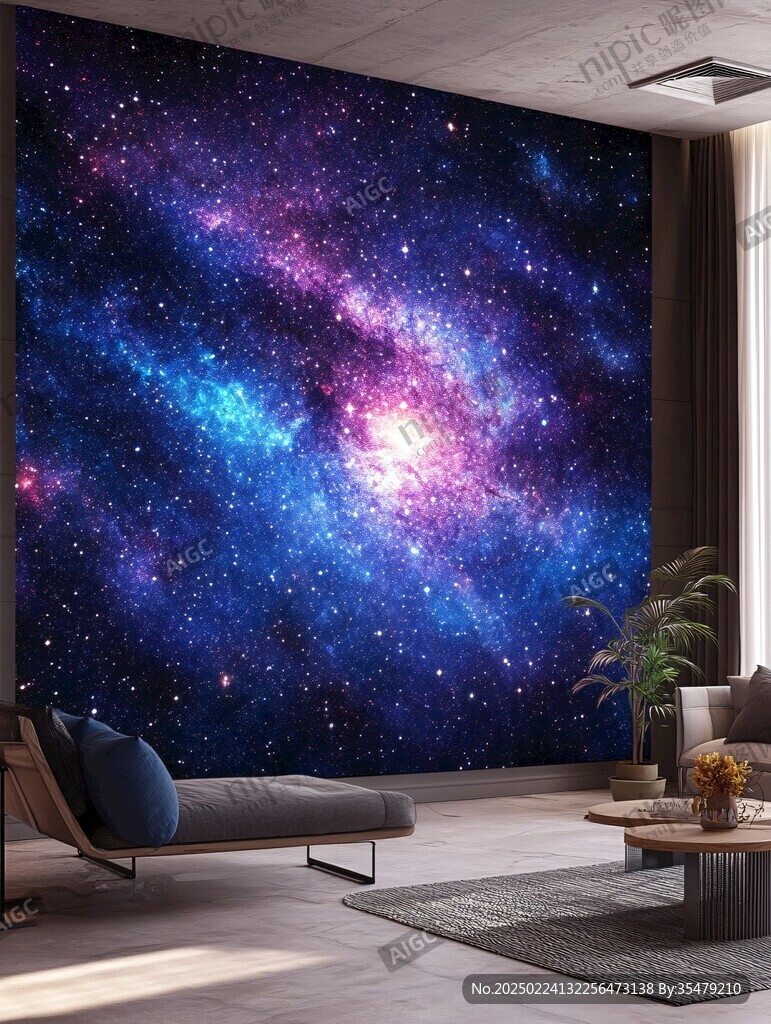 宇宙銀河系背景墻