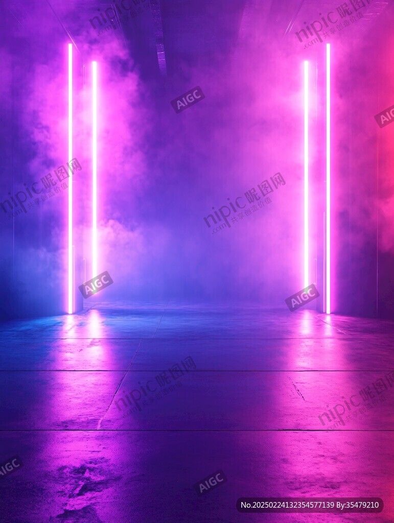 霓虹燈場景造型