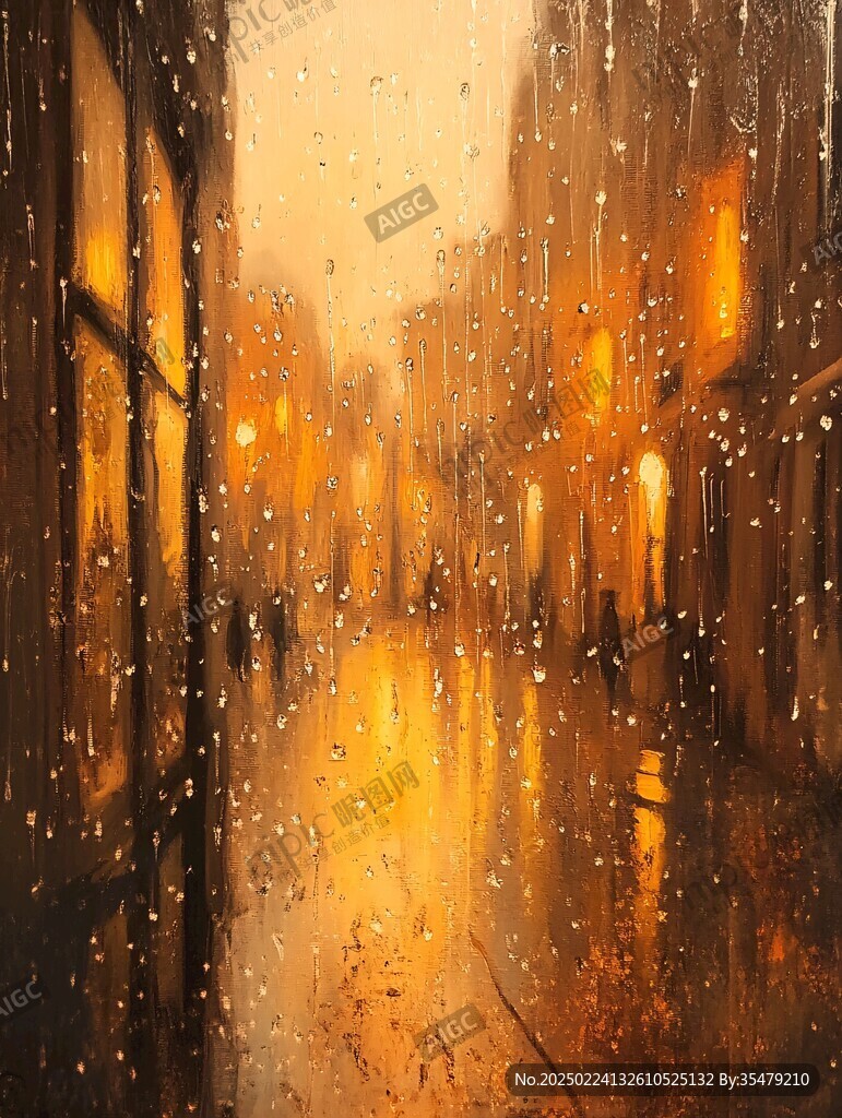 唯美雨景