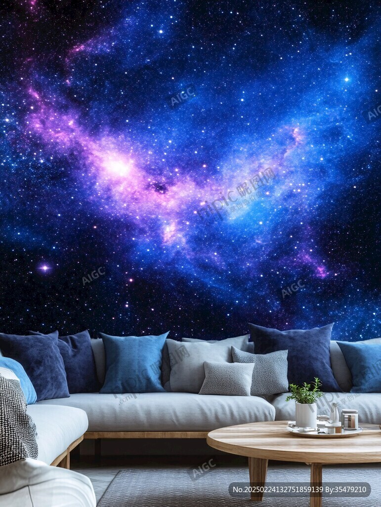 宇宙銀河系背景墻
