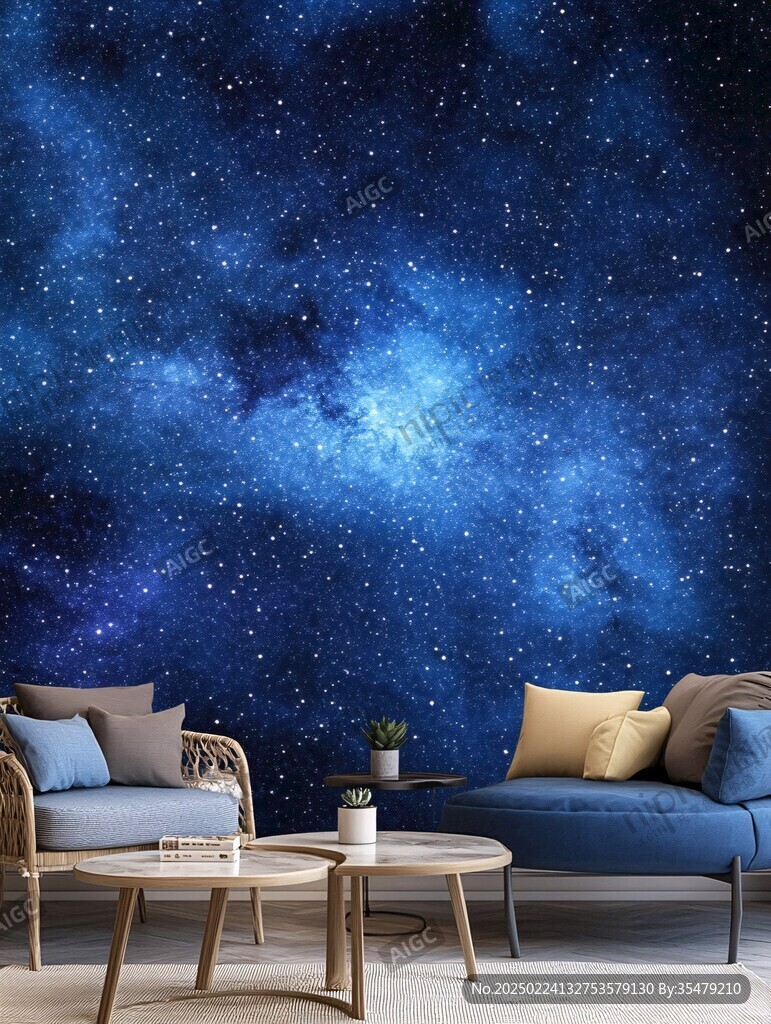 宇宙銀河系背景墻
