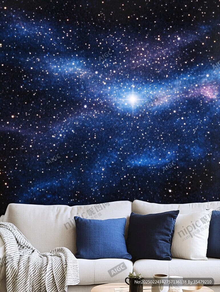 宇宙銀河系背景墻