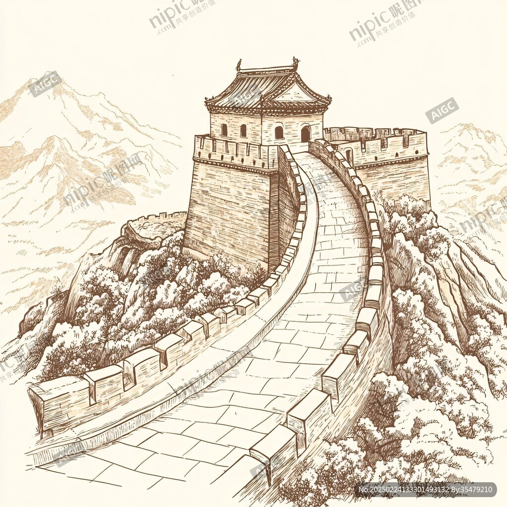 手繪長城