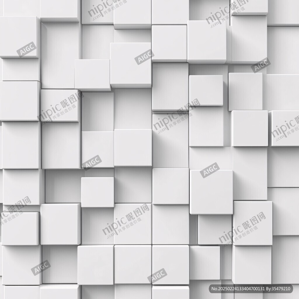 3d立體白磚背景