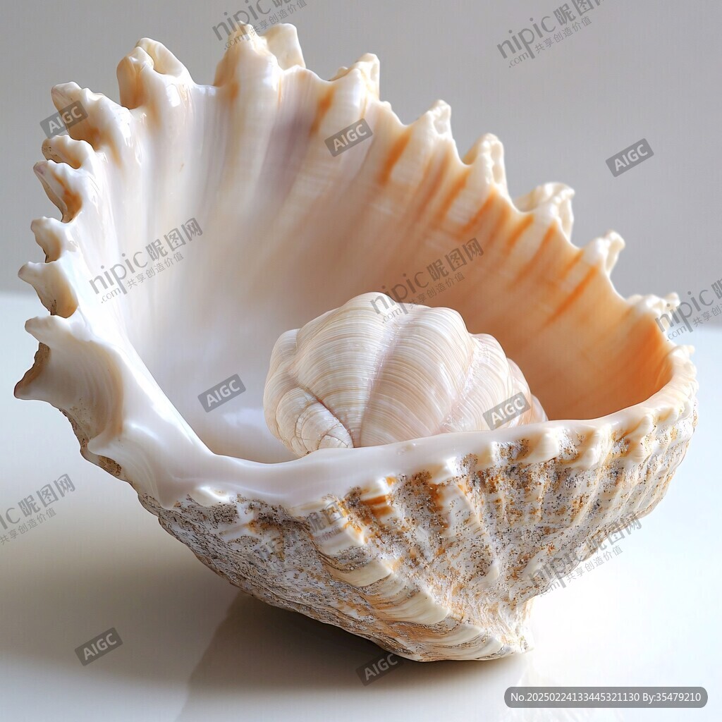 海螺純白高清圖