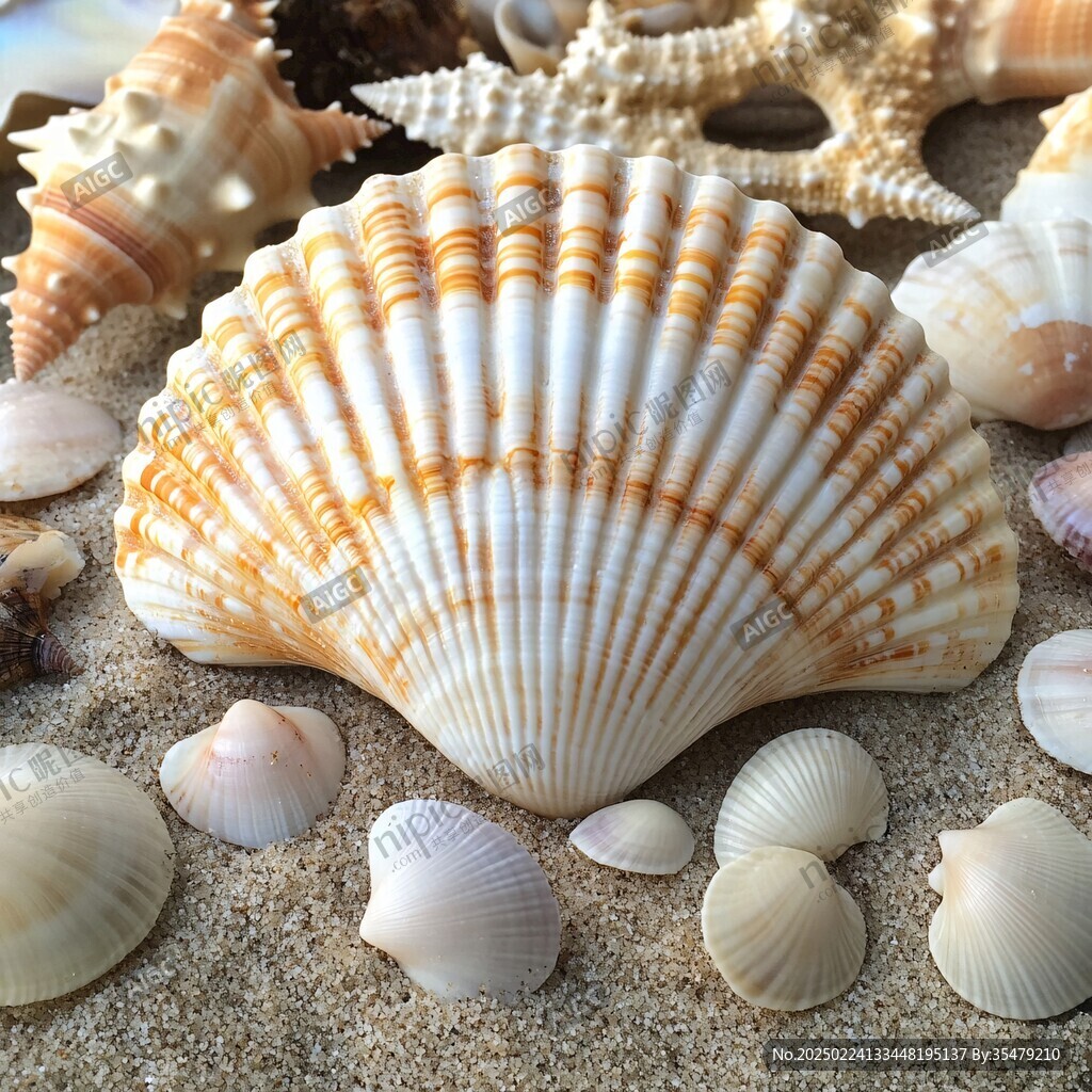海邊貝殼裝飾品