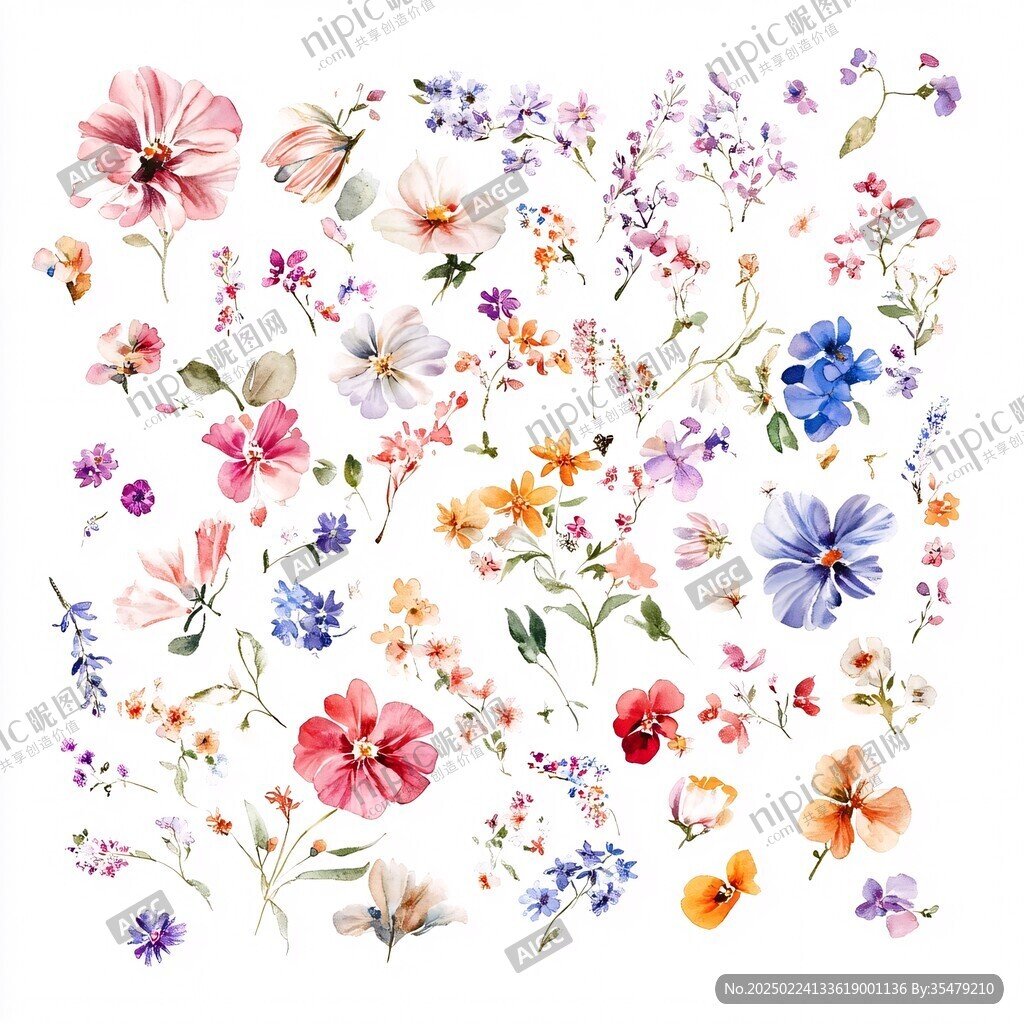 花朵手賬貼紙