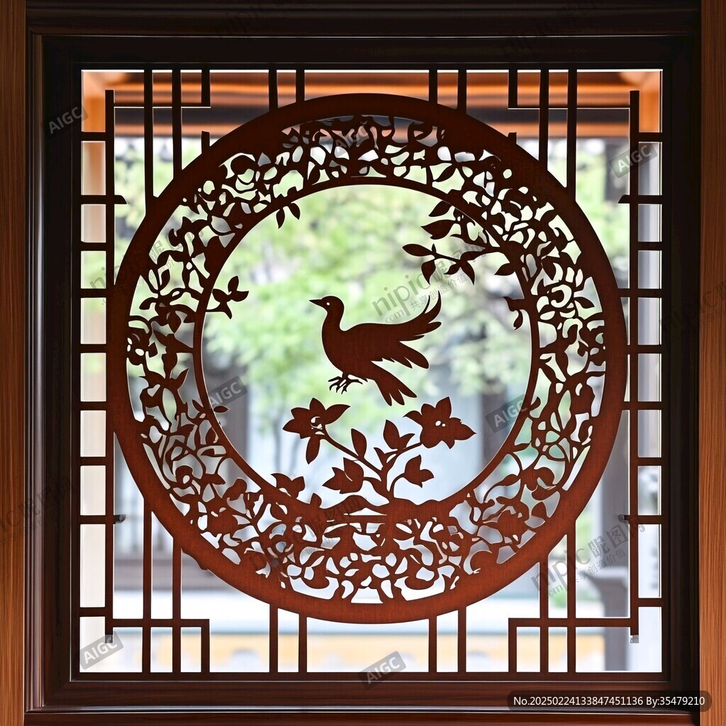 古銅窗花