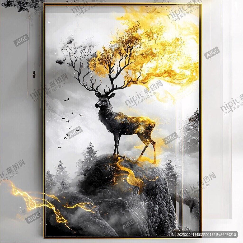 現(xiàn)代水墨畫晶瓷畫