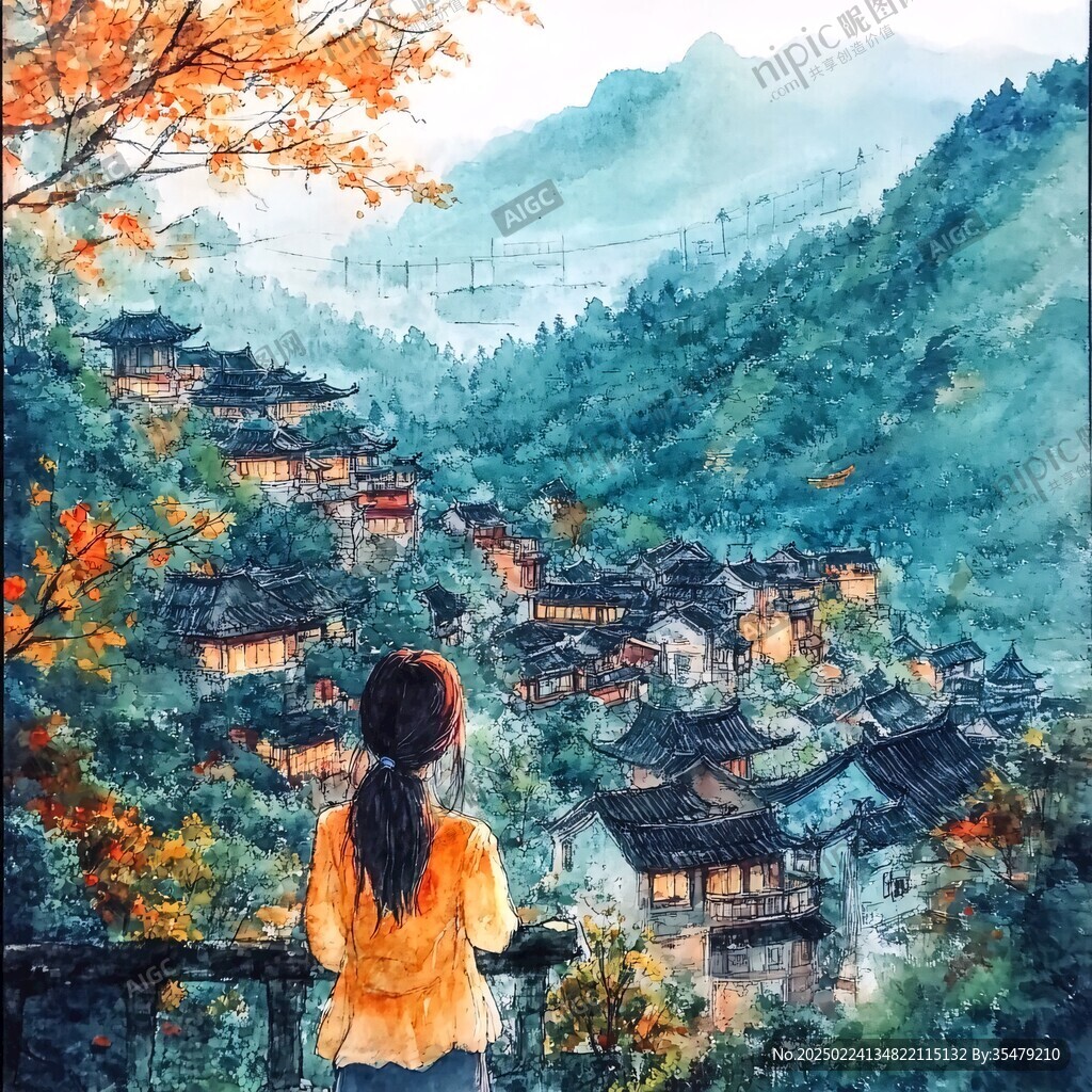 橫店水彩