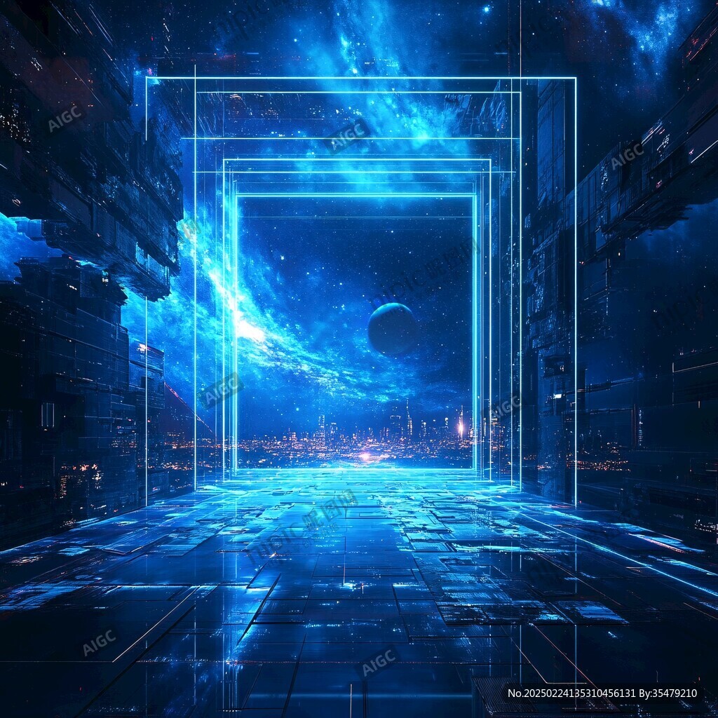 元宇宙科技背景素材