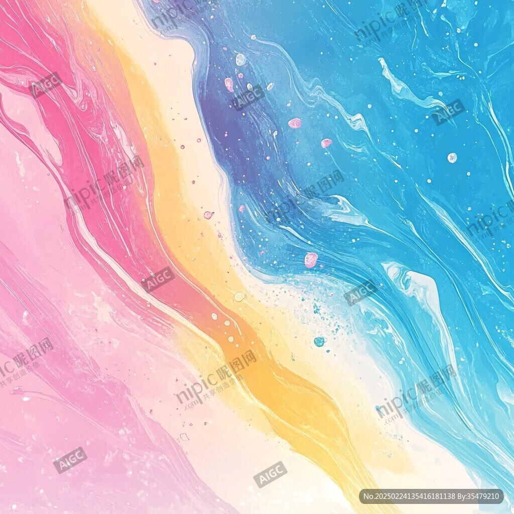 肌理彩色流體背景