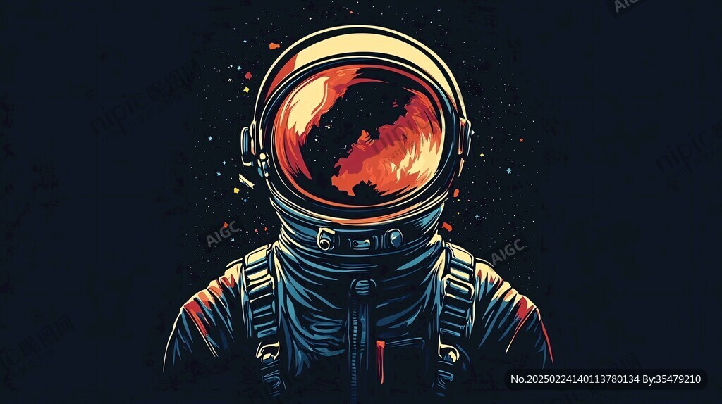 宇航員插畫