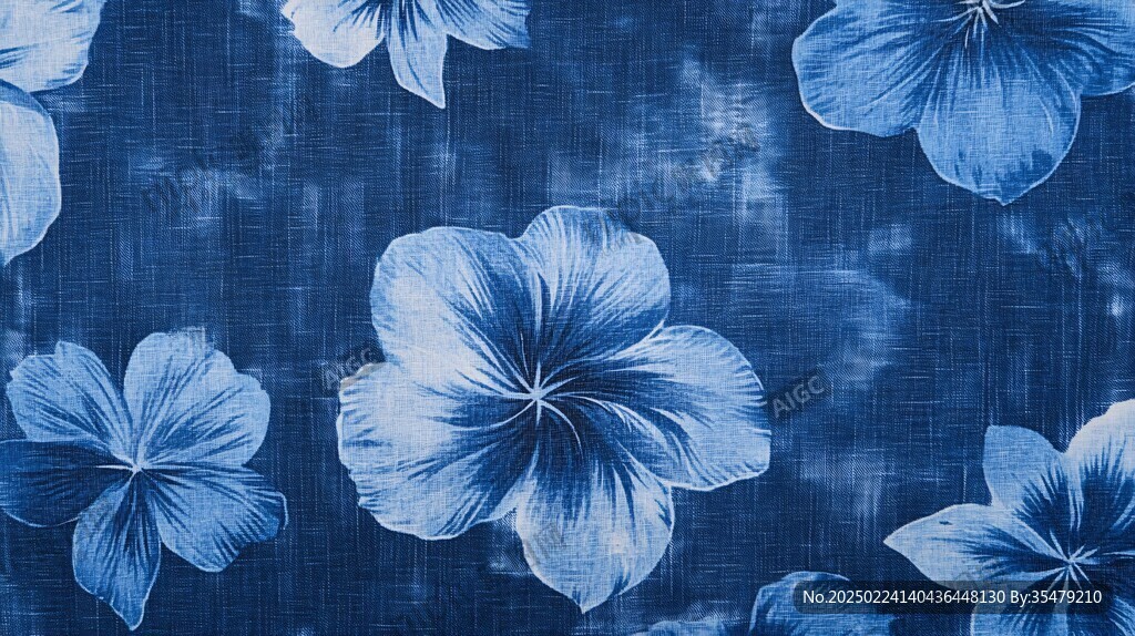 藍(lán)花布背景