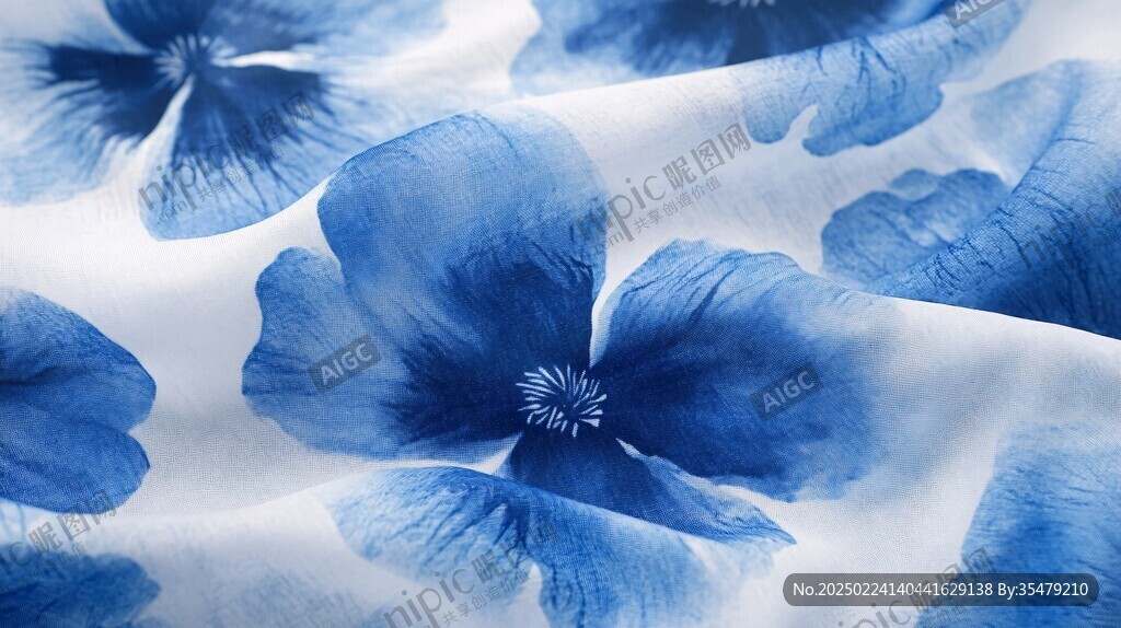 藍(lán)底白花白底藍(lán)花
